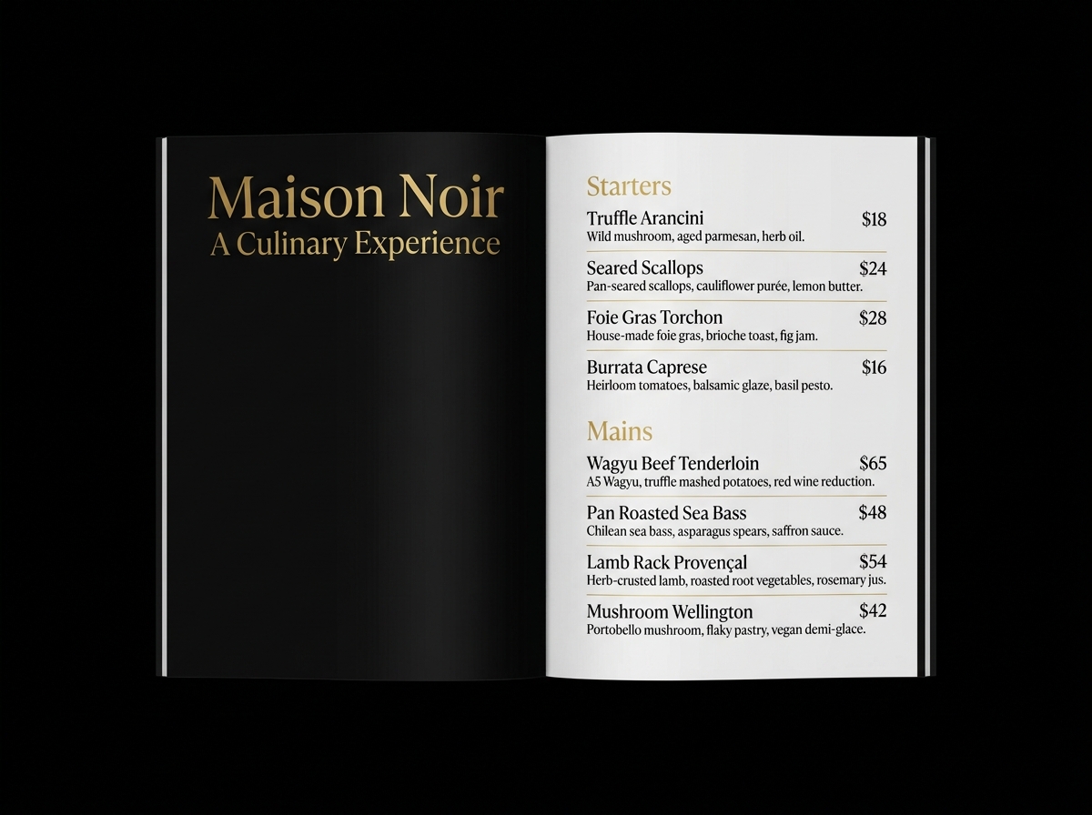 Menu Design 4